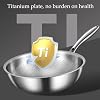 Toutrop Titanium Hammered Pan Pro with Lid, Durable Scratch-Resistant Titanium Frying Pans for Cooking Non Stick, Even Heating for Cooking, Nutritious Pan for Cooking #5