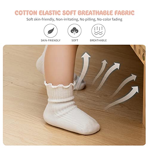 Non Slip Grip Ankle Baby Socks 12 Pack for Toddler Boys and Girls Kids Infant Baby Cute Cotton Socks2