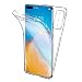 Produktbild All Do Hülle für Huawei P40 Pro, 360 Grad Schutz Entworfen, Transparent Ultra Dünn TPU Silikon Case Vorne und PC Zurück Hülle Ursprüngliche Schönheit Doppelte Schutzabdeckung-Transparent