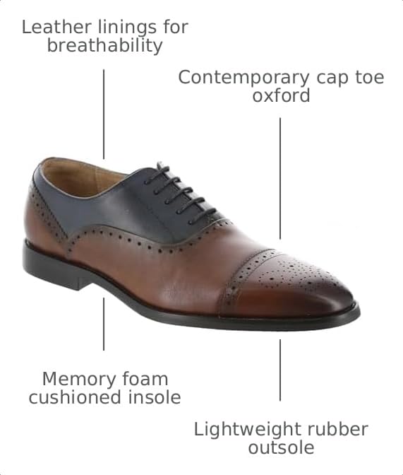 Image of Stacy Adams Reynolds Cap Toe Lace-Up