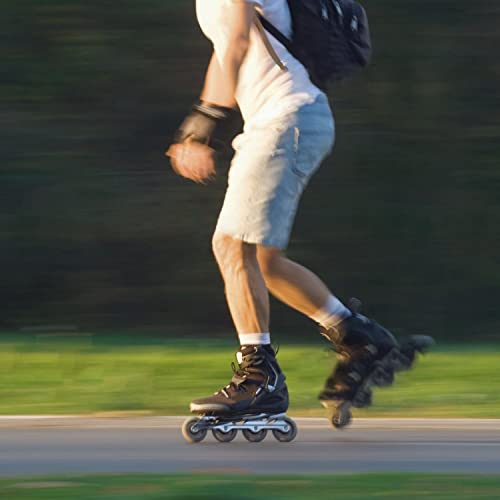 Newcomdigi 8 Pack Inline Skate Wheels, 64Mm Skates Replacement Wheels With Bearings, Indoor/Outdoor Roller Skate Wheels, Luggage Wheels Black #TOP5