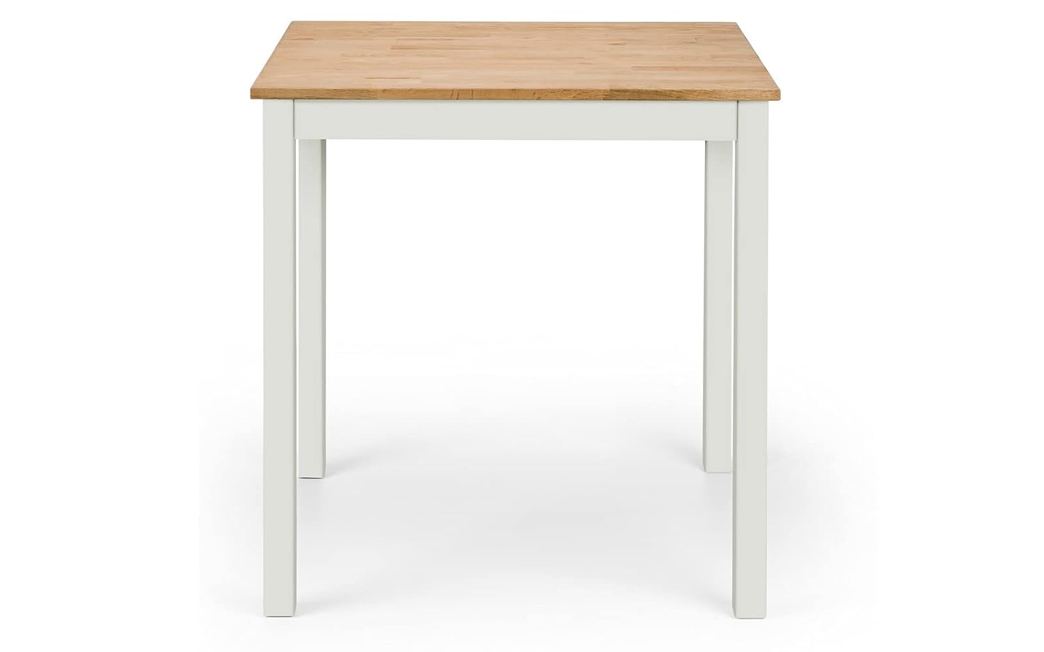 Julian Bowen Set Of Coxmoor Square Table & 2 Chairs, Ivory & Oak - Image 4