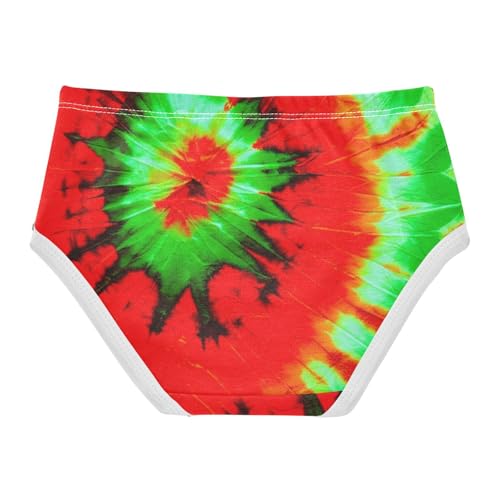 Red Green Tie Dye Girls Underwear Toddlers 2t Cotton Girl Panties Cute Animal Briefs Kids Undies2