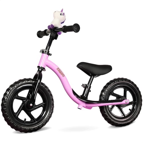 KRIDDO Draisienne Interactive pour Enfant de 2 Ans, de 18 Mois à 5 Ans, Apprentissage précoce avec équilibre Stable et Repose-Pieds, Cadeau pour garçons et Filles de 2 à 5 Ans, Violet