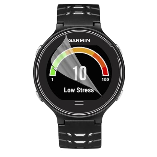PHONILLICO Schutzfolie für Garmin Forerunner 630 [6 Stück] Ultra Resistant Kunststoff Bildschirmschutz Folie Bildschirmschutzfolie