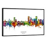 artboxONE Poster mit schwarzem Rahmen 30x20 cm Städte 