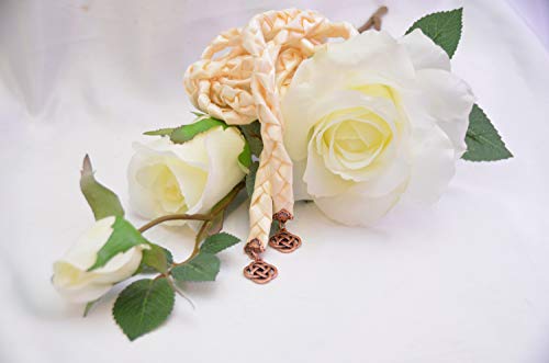 Divinity Braid Copper Ivory Celtic Knot Wedding Handfasting Cord Divinity Braid Celtic Knot #TOP4