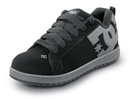 DC Work Men's Court Graffik Work Black and Gray Composite Toe Shoe