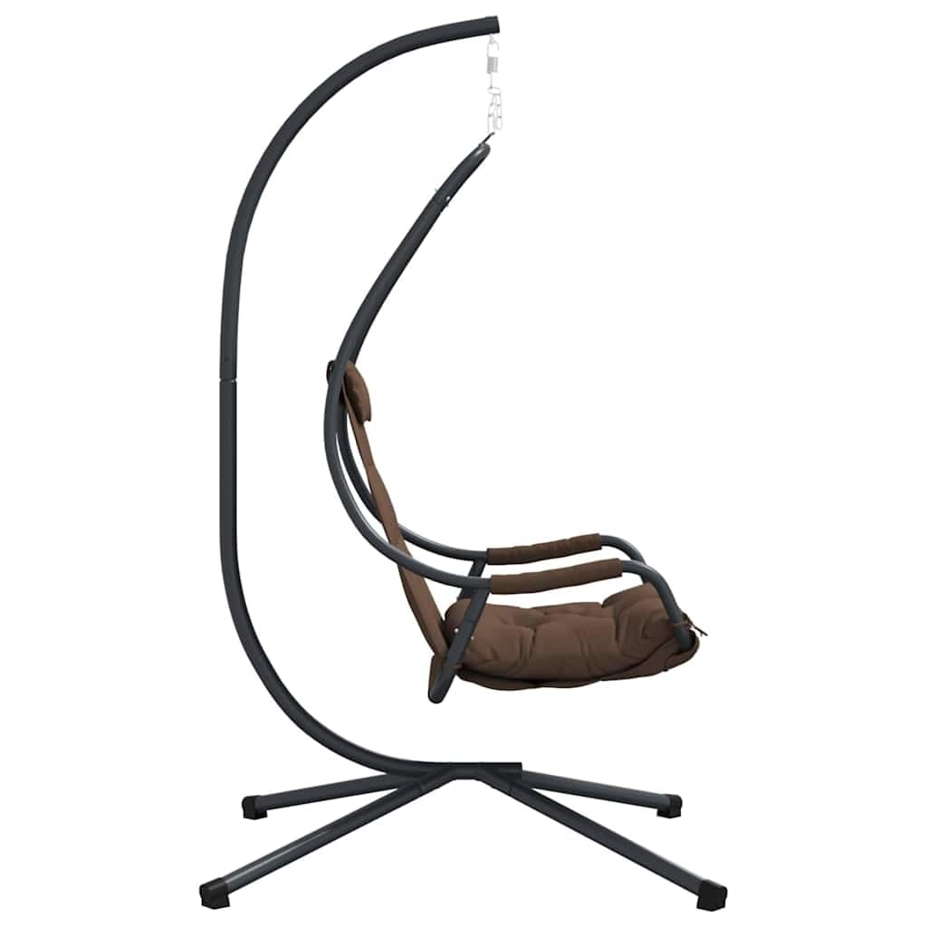 Genérico Silla Huevo Colgante Manual Café 94 x 107 x 196,5 cm Acero,Casa y jardín,Jardín,Artículos de Exterior,Balancines de jardín,Marrón,42003854