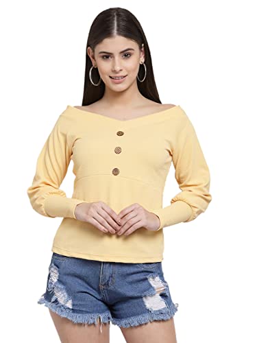 Image of Style Quotient Women Beige Fitted Top