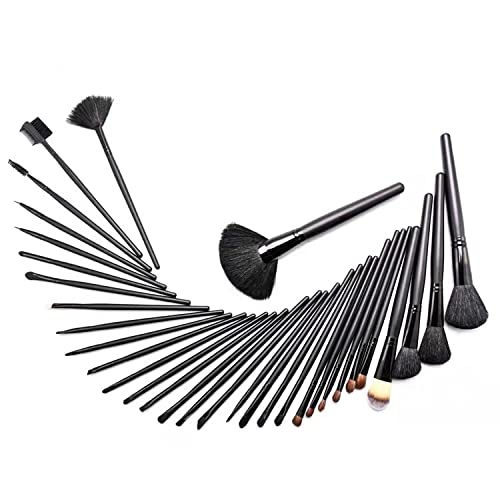 Set di 24 Pennelli per Il Trucco Professionali, Pennelli per Ombretto in Fibre Sintetiche di Alta qualità, Strumento per Il Trucco.