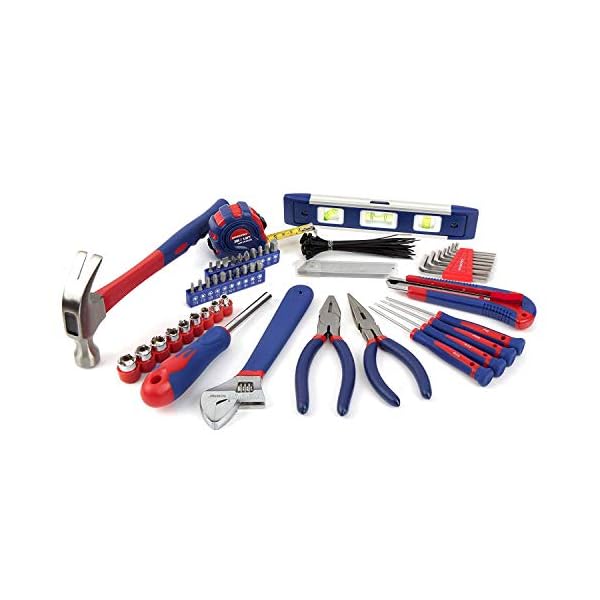 WORKPRO Werkzeugset Universal und Haushalts-Werkzeugkoffer 100-teilig Werkzeugsatz Mechaniker, perfekt für leichte… – Bild 4