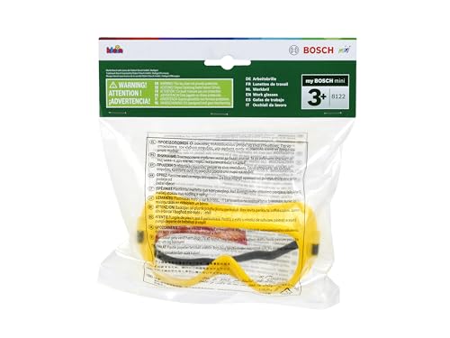 Theo Klein 8122 Bosch Protective Spectacles | Toy glasses in craftsmen design | With flexible elastic band | Measurements: 8 cm x 4.5 cm x 14 cm | Toys for children aged 3 and over
