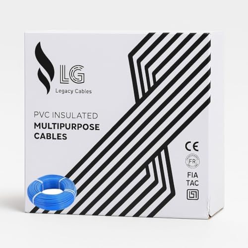 Image of LG Legacy Cable 2.5mm | 90m | FR PVC Insulated CCA Copper Wire | Single Core Multi-Strand House Wiring Cable (Blue, 2.5mm) 10 gauge