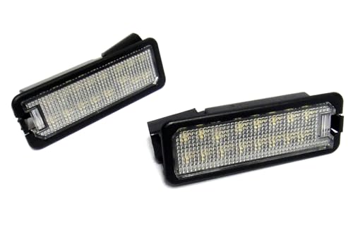 RZGMTSPT 2x LED License Plate Light Tag Lamp Assembly White For VW Golf R GTI V VI VII VIII Rabbit Polo Eos CC Passat B7 B8 Arteon Beetle