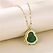 Laughing Buddha Necklace Good Luck Pendant 18K Gold Plated Chain Chalcedony Amulet Necklace