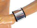 Metal Band Leather Wristband (Small)