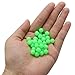 DGZZI 100PCS Fishing Supply Plastic Bait Luminous Fishing Bead Fluorescent Green Fishing Line Bead Suitable for Tackle Making or Bait Fishing
