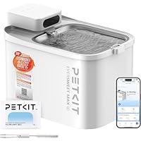 PETKIT Intelligenter Haustier Trinkbrunnen, 3L Edelstahl & BPA-frei,Leise 26dB mit Bewegungssensor, Lange Batterielebensdauer,Spülmaschinenfest,Flüsterleise Katzenbrunnen Hundetrinkbrunnen