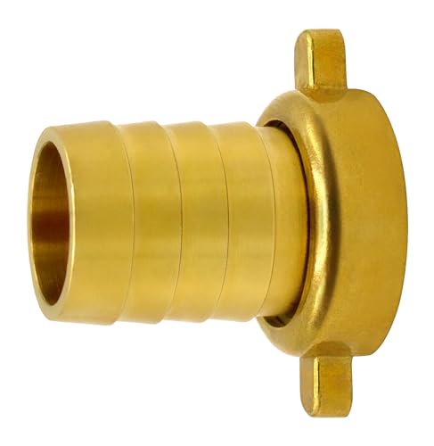 VARIOSAN Złącze śrubowe do węża 14337, 1 1/4" gwint wewnętrzny x 1 1/4" tulejka, mosiądz, 2-częściowy, płaska uszczelka