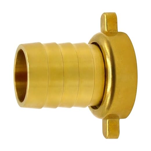 VARIOSAN Schlauchverschraubung 14320, 1" IG x 1" Tülle, Messing, 2-teilig, Flachdichtung