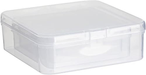 Miniatura 6 de Bright Creations 40 recipientes de almacenamiento cuadrados vacíos con tapas para manualidades, joyas, juegos de mesa (4 tamaños), recipientes de