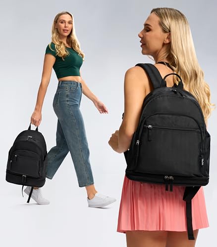 Image of Uselike Gym Backpack for Women Men, Lightweight Gym Bag with Shoe Compartment, Waterproof Workout Backpack with Wet Pocket