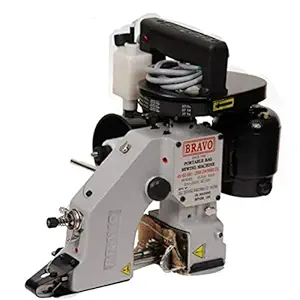 Bravo Bag Closer Machine Single Needle with Pump(Standard,White)
