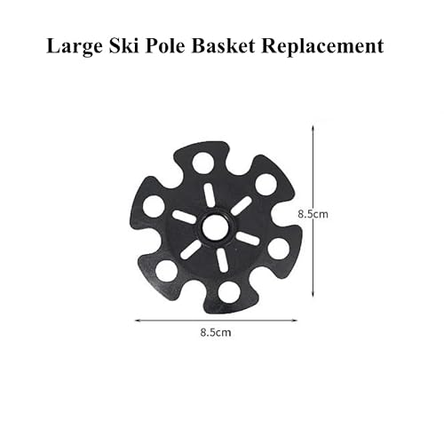 Ski Pole Baskets Replacement Snow Baskes for Trekking Poles, Hiking Poles, Walking Poles Trekking Pole Tips Replacement Ski Poles Basket for Snoeshoe Poles Pack of 4 - Thumbnail 2