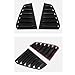 Heart Horse 2pcs for V-W Volk/swagen Golf7 MK7 7.5 GTI R 2013-2019 Accessories Sporty Car Auto Exterior Rear Side Window Louvers Air Vent Scoop Shades Cover Trim Blinds -Carbon Black