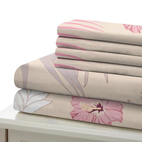 Housse de couette tropicale ultra douce avec fermeture éclair solide 140x200 - 7