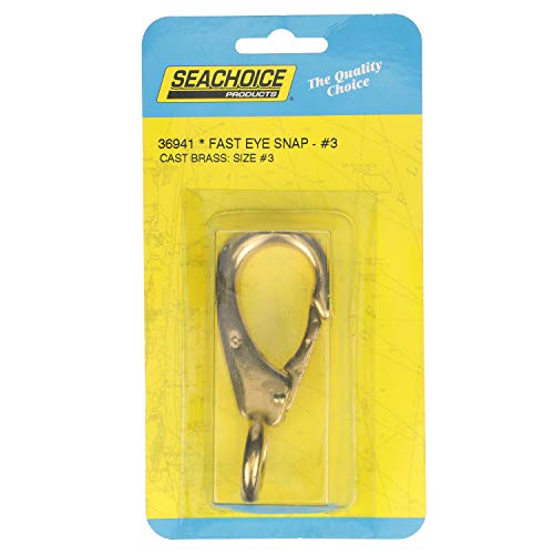 Seachoice Fast Eye Snap, Cast Brass, Size #3, 3-7/8 in. Long, 3/4 in. ID Eye by SEACHOICE - Image 5