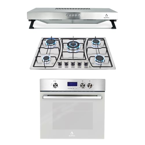La Mejor Recopilación de Hornos de pared que puedes comprar esta semana. 39 SUPRA Tricombo empotrable Zen, Parrilla a gas de 5 quemadores Mod ZEGNA, Campana extractora de tipo pared en acero inoxidable de 76 cm Mod. NUBE A-76, Horno en acero inoxidable Mod...