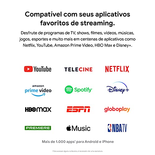 Google Chromecast 3 - Transmita seu conteúdo de onde e quando quiser | Streaming em Full HD