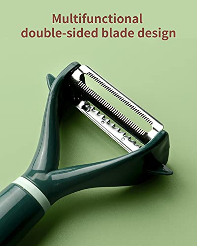 2-Piece Classic Vegetable Peeler, Stainless Steel Sharp Blade, Comfortable Handle, Easy To Clean，Potato Peeler For Kitchen, Suitable For Peeling And Pitting Cucumbers, Carrots, Apples, Peach… #TOP1