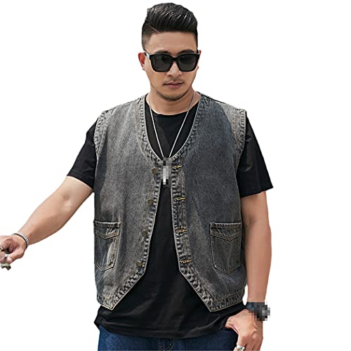 Gilet en coton homme gris pour masquer les rondeurs confortablement grande taille