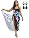 Produktbild UUAISSO Damen Strandkleid Sommerkleid V-Ausschnitt Bikini Cover up Chiffon Pareo Bikini Badeanzug Sommer One Size, Color-1
