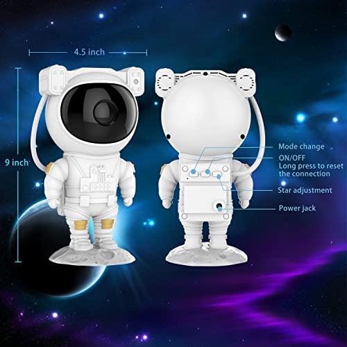 Joyradia Astronaut Star Projector，Starry Galaxy Projector Lamp, Night Light For Kids，Nebula Lighting ，Gifts For Christmas, Birthdays, Valentine's Day (Smart App) #TOP3