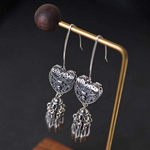 Goutte d'oreille rétro thaï boucles d'oreilles légères anti-allergies - 6