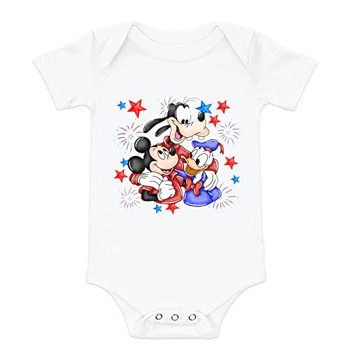 4th of July shirt Mickey patriotic shirt 4th of July outfit cute 4th of July boy girl shirt club house fireworks shirt (3 toddler t-shirt)2