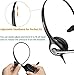 Wantek Corded Telephone RJ9 Headset Monaural with Noise Canceling Microphone for Call Center Telephone Systems with Plantronics M10 M12 M22 MX10 Amplifiers or Cisco 7942 7971 Office IP Phones(F600C1)