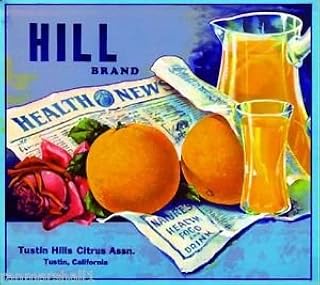 Magnet Tustin Orange County Hill Juice Orange Citrus Fruit Crate Magnet Art Print
