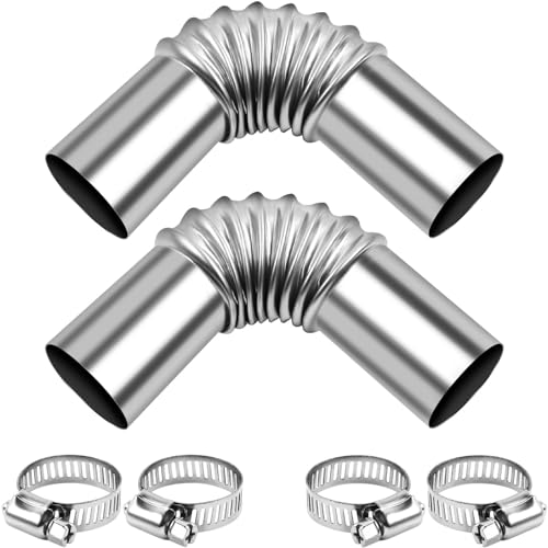 Set Conduit Chauffage Voiture Flexible - 4 Tuyaux + 4 Sorties D'air + Colliers, Diamètre 42mm, Pour Chauffage Auxiliaire Parking - 6