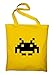 Produktbild Styletex23 Space Invaders Logo Jutebeutel Baumwolltasche, gelb