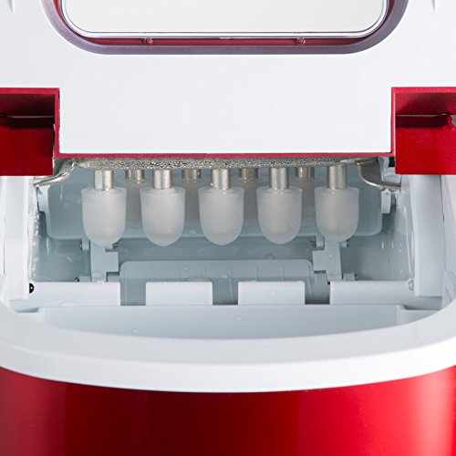 tectake Eiswürfelmaschine -diverse Farben- (Rot) – Bild 7