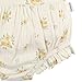 Gerber Baby Girls Sleeveless Ruffle Romper, Bouquets, 3-6 Months