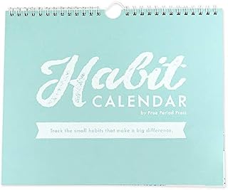 Free Period Press Habit Calendar & to Do List Planner, Spiral Bound Habit