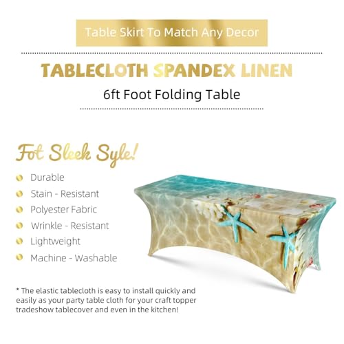 Nappe élasthanne extensible contre les plis pour protection table de fête - 6