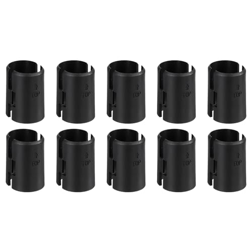 QUARKZMAN 40Stk Drahtregal Verschlussklammern Plastik Regalklemmen für 1 Pfostenregale Regal Hülsen Ersatz für Drahtregal System Schwarz