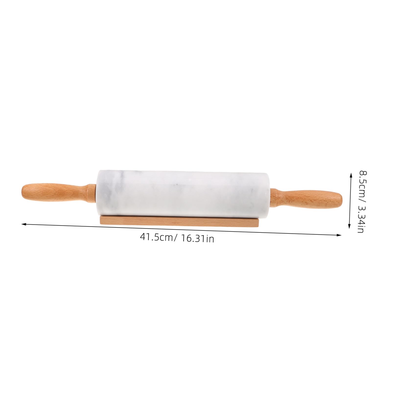 BESTYASH 3 Piezas Rodillos de Mármol para Amasar Superficie Lisa y Antiadherente Herramientas de Cocina Versátiles para Repostería Pasta y Masa de Pizza para Uso Doméstico y Profesional
